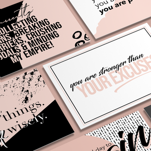 Motivational Cards with Desk Stand